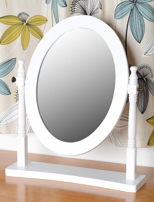 Contessa Dressing Table Mirror in White